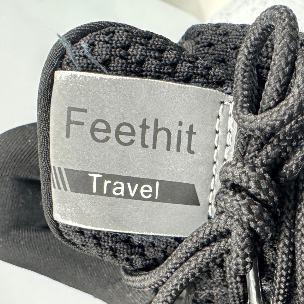 Feethit Travel Women Sneakers Knit Black‎ Athletic Size 9.5US - Picture 3 of 13